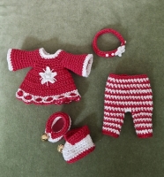 Outfit 4 Pc Set for Maileg "Nordic Red(30 gram)