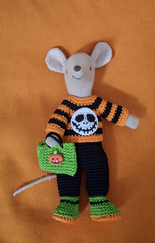 Outfit 4 Pc Set for Maileg "Trick or Treat 2"(30 gram)