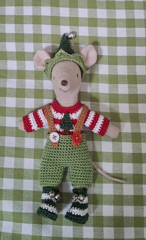 Outfit 5 Pc Set for Maileg "Elf Number 1" (50 gram)