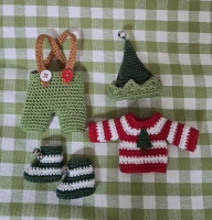 Outfit 5 Pc Set for Maileg "Elf Number 1" (50 gram)