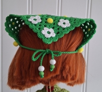Blythe Headscarf Daisies on Green (50 gram)