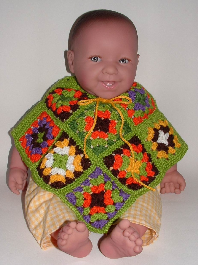 Baby Poncho (two sided)